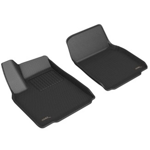 3D MAXpider 2022 Tesla Model X Kagu 1st Row フロアマット ブラック
