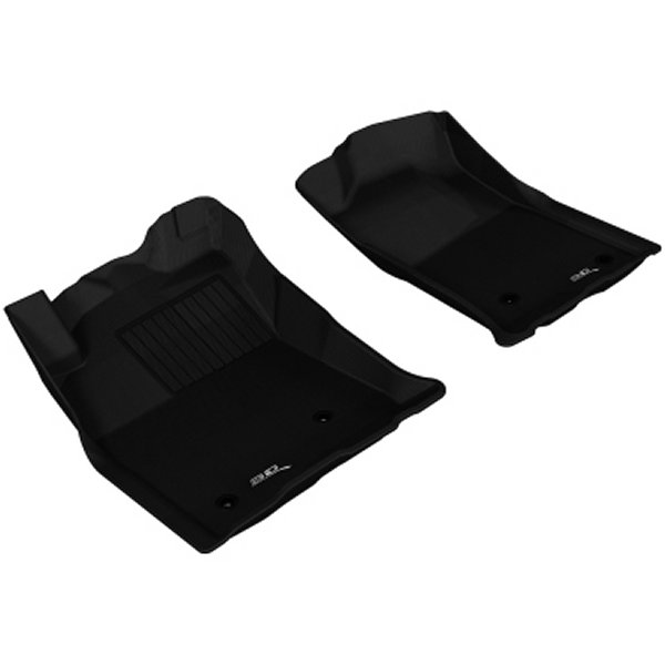 3D MAXpider 05年-11年 トヨタ Tacoma Reg/ACS/DBL Cab Kagu 1st Row フロアマット ブラック