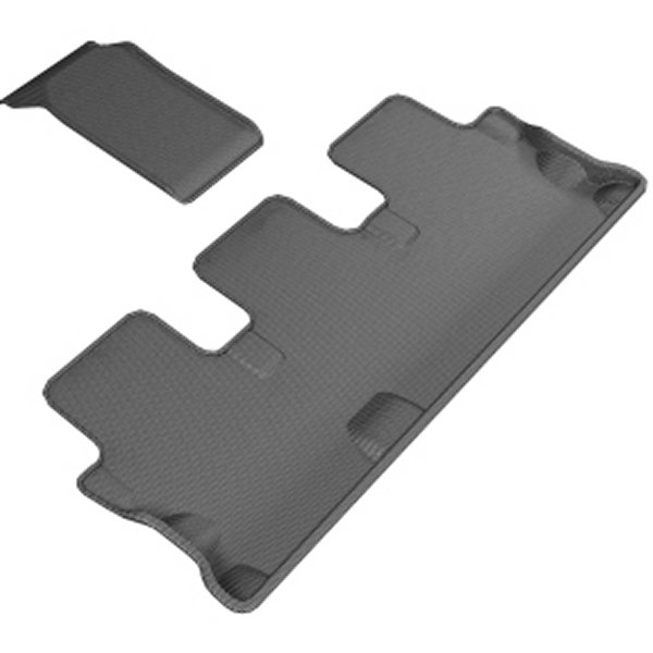 3D MAXpider 14年-19年 トヨタ Highlander Kagu 3rd Row フロアマット ブラック