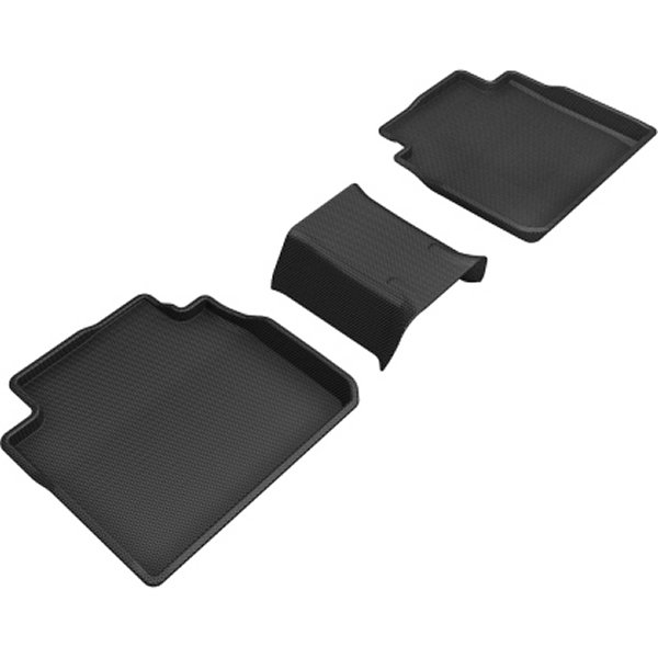 3D MAXpider 19年-20年 トヨタ/Lexus Avalon/Es Kagu 2nd Row フロアマット ブラック