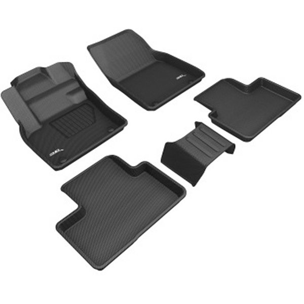 3D MAXpider 2019-2021 Volvo XC40 Kagu 1st & 2nd Row フロアマット ブラック