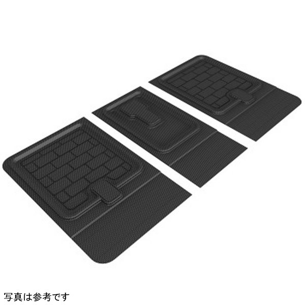 3D Maxpider 10-24 トヨタ 4Runner 5-Seat Kagu ブラック Behind 2nd Row Cargo Liner