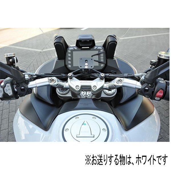 可変アルミハンドルバー ドゥカティ ムルティストラーダ1260 白