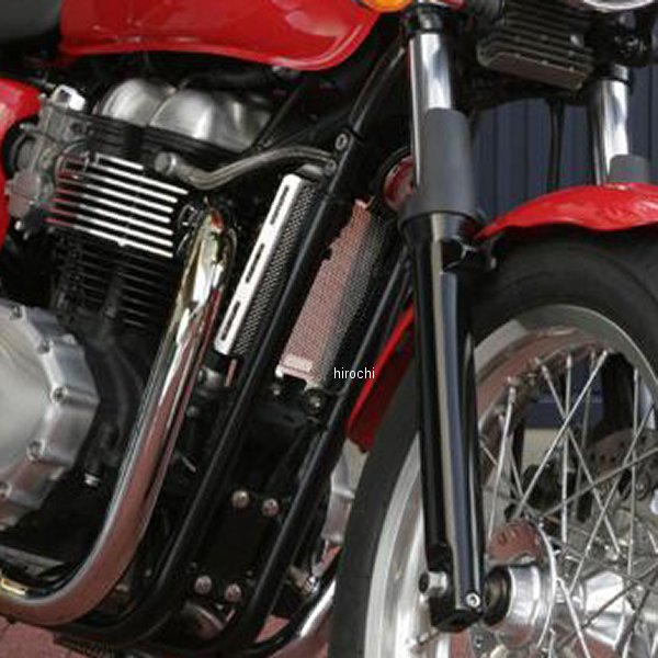 オイルクーラープロテクター トライアンフ スクランブラー シルバー