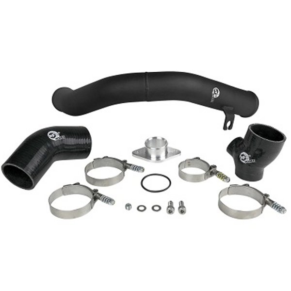 BladeRunner 2.5in Aluminium Hot Side Charge Pipe 15-20 スバル WRX 2.0T ブラック