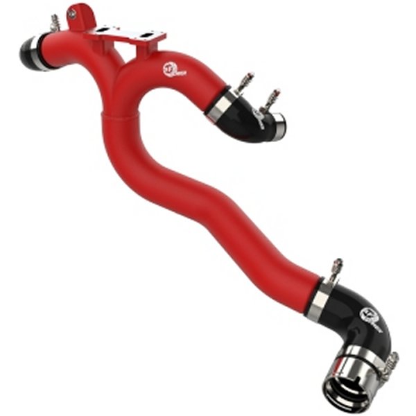 AFE 18年-20年 Kia Stinger 19-22 G70 BladeRunner 3in Aluminum Hot Charge Pipe Red