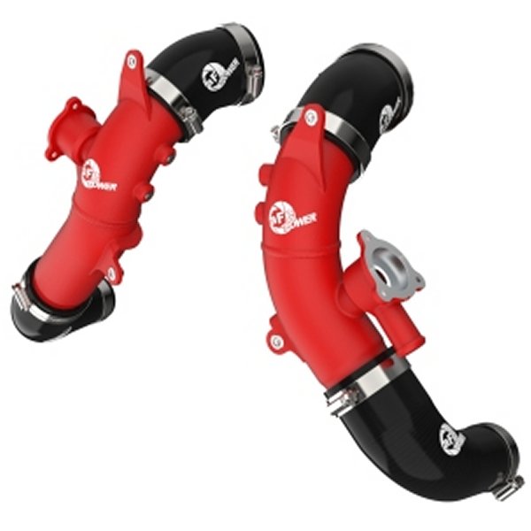 2022 トヨタ Land Cruiser (J300) V6-3.5L (tt) BladeRunner 2.5in Aluminum Hot Charge Pipe レッド