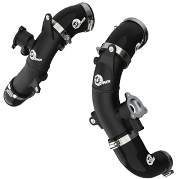 2022 トヨタ タンドラ V6-3.5L (tt) BladeRunner 2.5in Aluminum Hot Charge Pipe ブラック