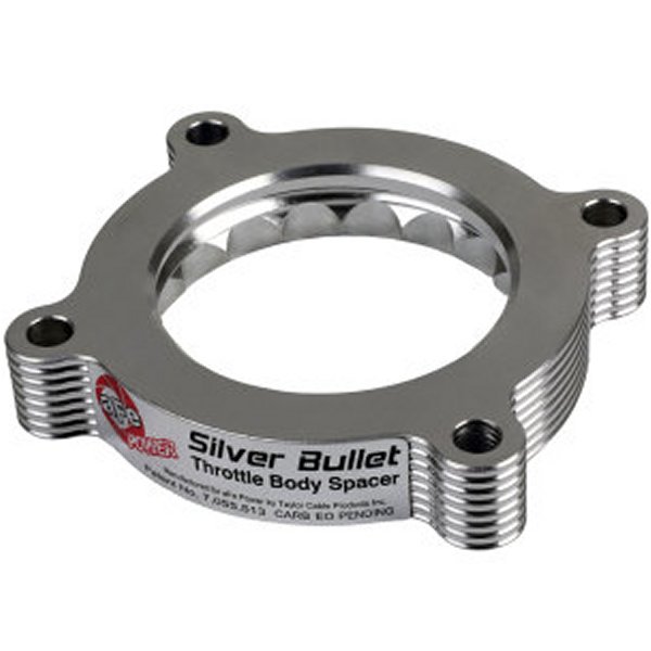 11-14 フォード Mustang/ 11-14 フォード F-150 V6 3.7L Silver Bullet スロットルボディ Spacer - Silver