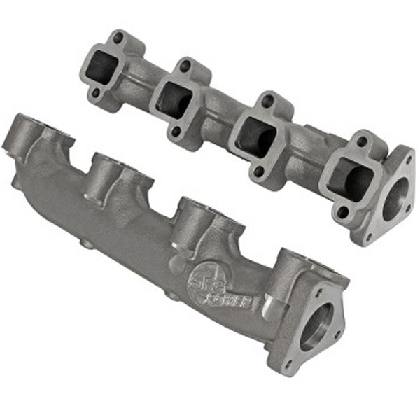 Power BladeRunner Ported Ductile Iron Exhaust Manifold 01-16 GM Diesel Trucks V8-6.6L (td)