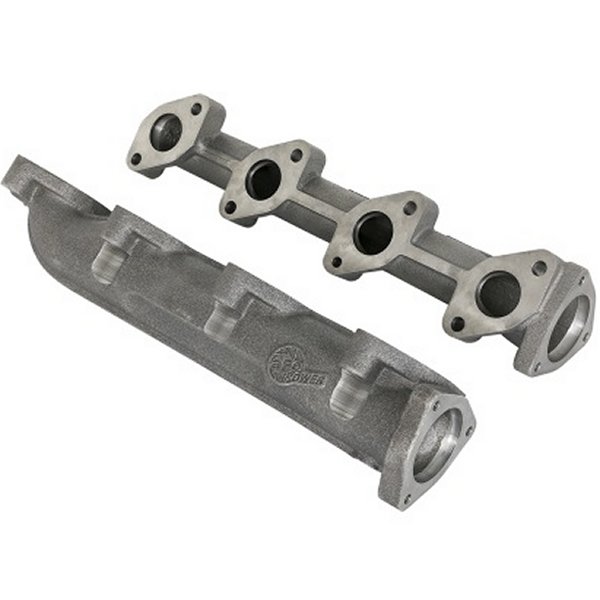 BladeRunner Ported Ductile Iron Exhaust Manifold 08-10 フォード Diesel Trucks V8 6.4L (td)