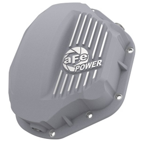 afe リアデファレンシャル Cover (Raw; Street Series); Dodge Diesel Trucks 94-02 L6-5.9L (td)