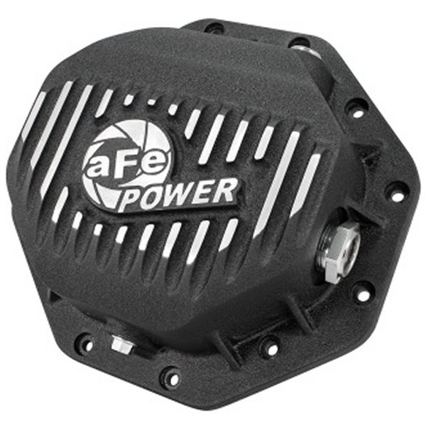 AFE リアデファレンシャル Cover (Black Machined; Pro Series); Dodge/RAM 94-14 Corporate 9.25 (12-Bolt)