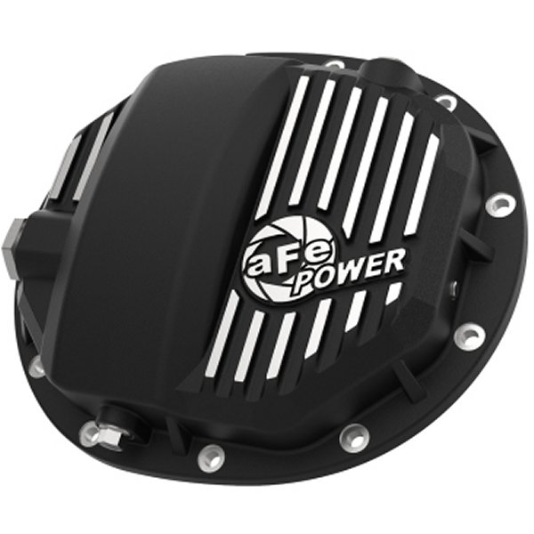 Power Proシリーズ AAM 9.5/9.76 リアデフ Cover ブラック w/Mach Fins 14-19 GM Silverado/Sierra 1500