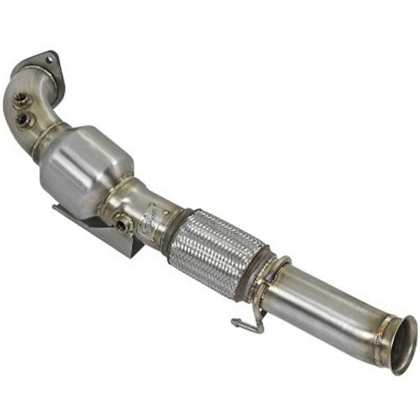 Twisted Steel 3in. 304 SS Cattedシリーズ Downpipe 16-18 フォード Focus RS I4-2.3L (t)