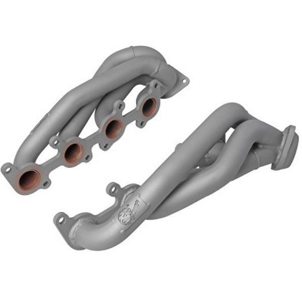 フォード F-150 15-22 V8-5.0L Twisted Steel 1-5/8in to 2-1/2in 304 ステンレス Headers w/ Titanium Coat