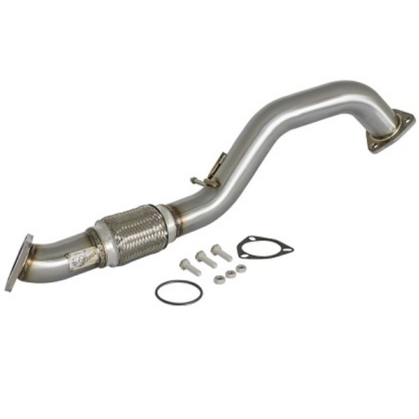 Power Elite Twisted Steel 16年-17年 ホンダ Civic I4-1.5L (t) 2.5in リア Down-Pipe Mid-Pipe