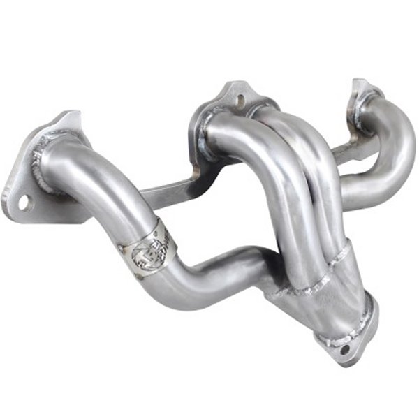 Power Twisted Steel Exhaust Headers 409 ステンレススチール 83-02 Jeep ラングラー (YJ) L4 2.5L