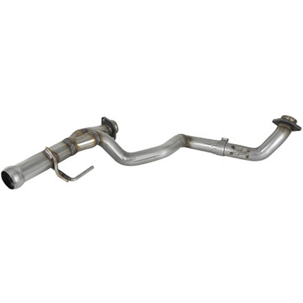 POWER Twisted Steel Y-Pipe 2-1/4in 409 SS Exhaust System 2018 Jeep ラングラー (JL) V6-3.6L