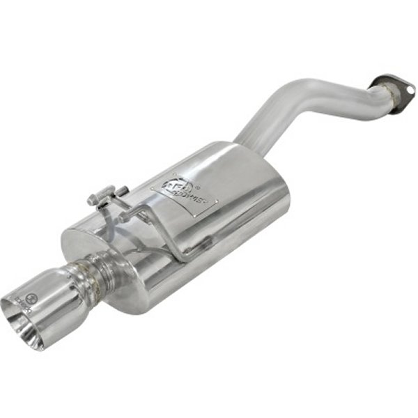 Takeda Exhaust 2.5in Dia 304SS Axle-Back w/Polished Tip 06-11 ホンダ Civic EX Sedan L4 1.8L
