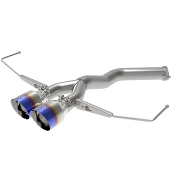 Takeda 3in-2.5in 304 SS Axle-Back Exhaust w/Blue Flame Tip 19-20 ヒュンダイ Veloster I4-1.6L(t)