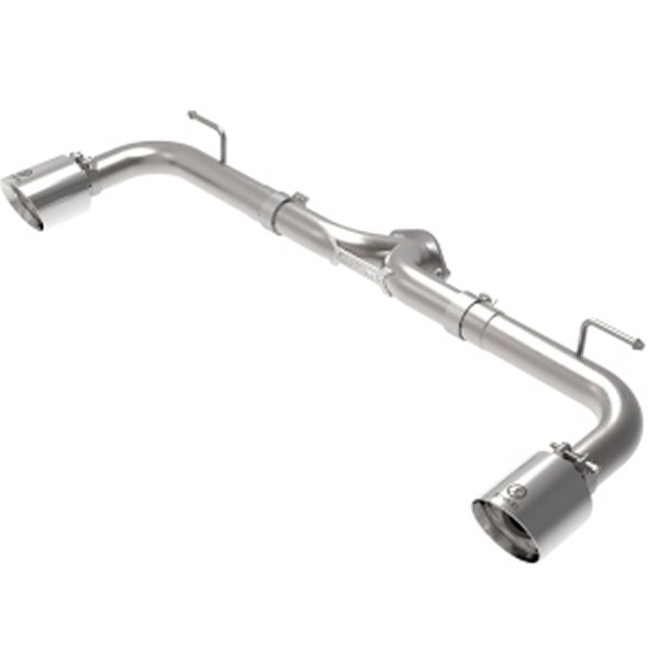 Takeda 2-1/2in 304 SS Axle-Back Exhaust w/ Polished Tips 14-18 マツダ 3 L4 2.0L/2.5L