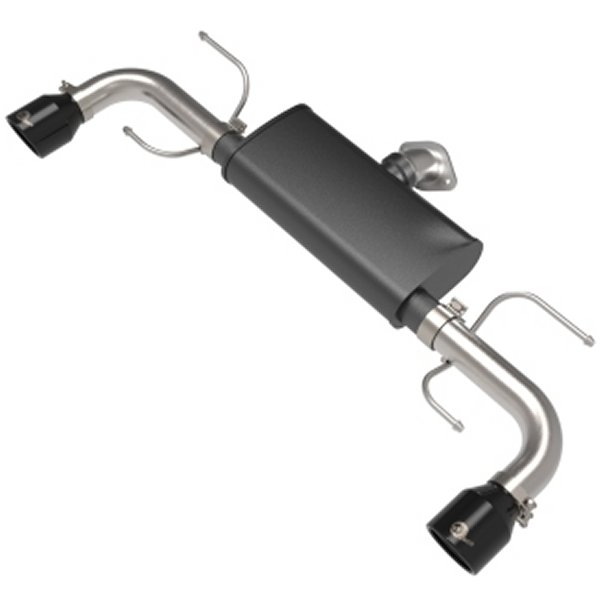 Takeda 17-21 マツダ CX-5 2.5L (t) 2.5in. SS Axle-Back Exhaust System w/ブラック Tips