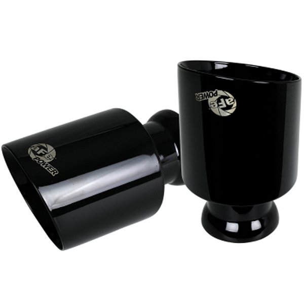 MACH Force-XP 4-1/2in ブラック OE Replacement Exhaust Tips - 15年-19年 Dodge Charger/Hellcat