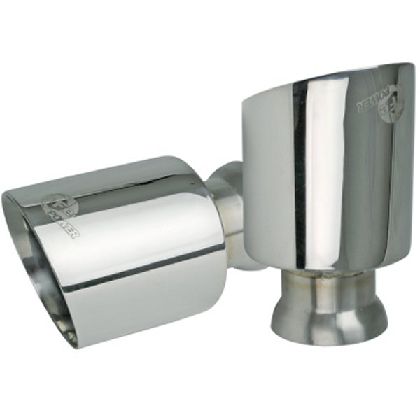 MACH Force-XP 4-1/2in Polished OE Replacement Exhaust Tips - 15年-19年 Dodge Charger/Hellcat