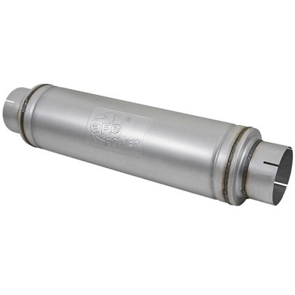 ATLAS Aluminized Steel Muffler 5in Center/Center 24in L x 7in Diameter - Round Body
