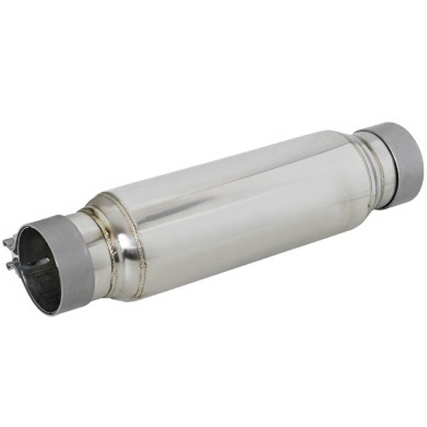 MACH Force-Xp 409 SS Resonator 3in. Inlet/Outlet / 4in. Diameter / 12in. Body / 16in. Length