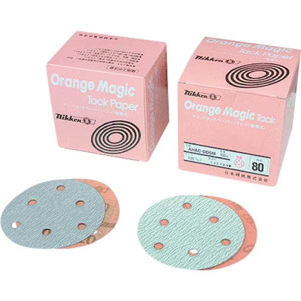 日本研紙 AHマジックタックペーパー丸型  Φ125 穴あり P80