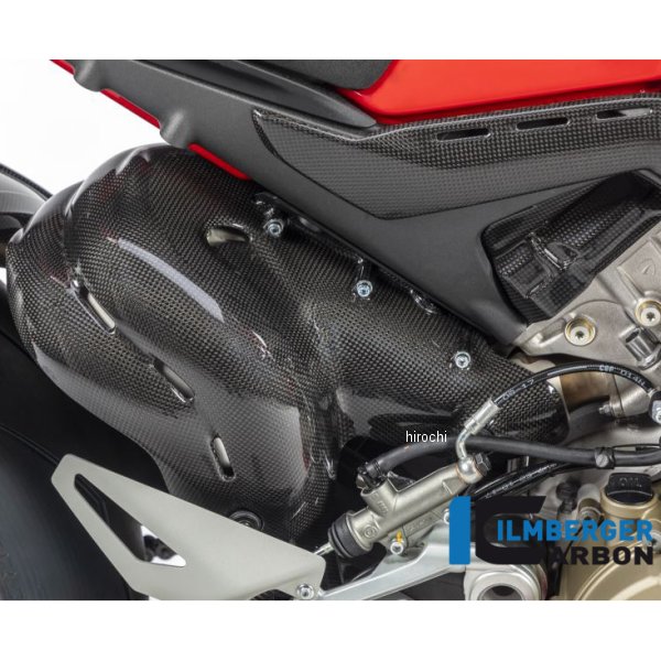 エキゾーストプロテクション ヒートガード 艶あり 20年 ドゥカティ PANIGALE V4S カーボン