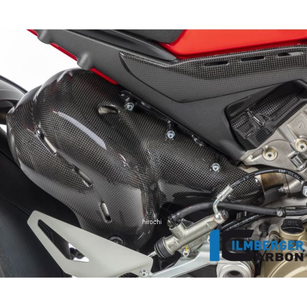 エキゾーストプロテクション ヒートガード 艶あり 20年 ドゥカティ PANIGALE V4 カーボン