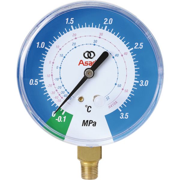 R410A用低圧連成計φ80mm