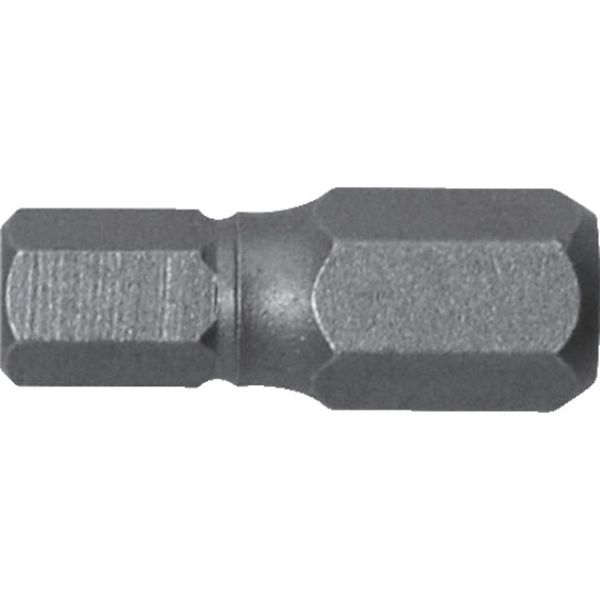 溝付超短六角レンチビット1本組 対辺5×19