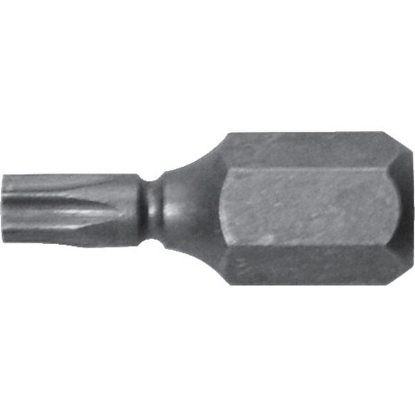 溝付超短ヘクスローブビット1本組 T10×19 (穴付)