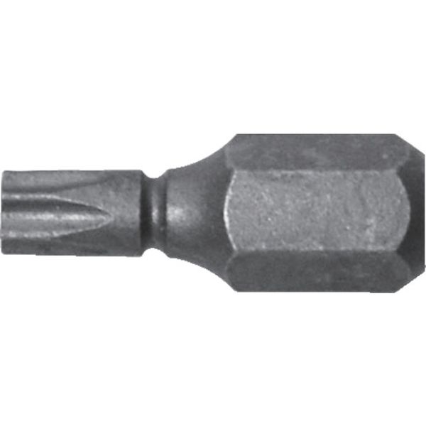 溝付超短ヘクスローブビット1本組 T20×19 (穴付)