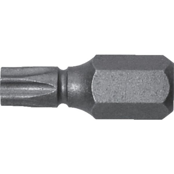 溝付超短ヘクスローブビット1本組 T25×19 (穴付)