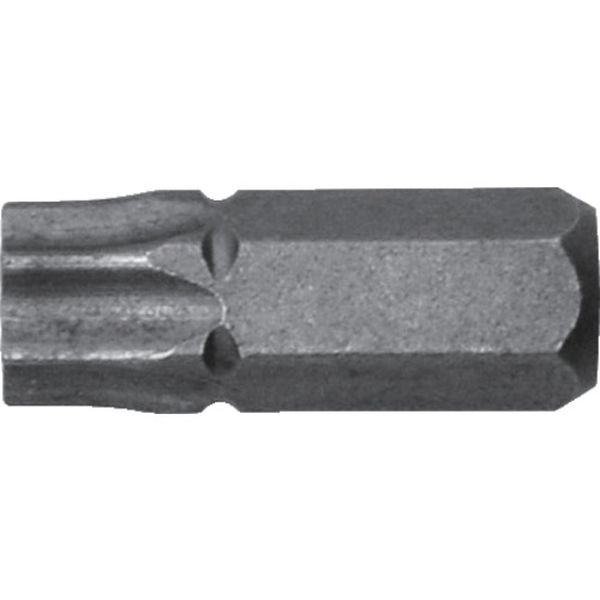 溝付超短ヘクスローブビット1本組 T40×19 (穴付)