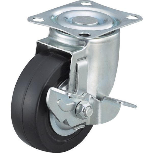 ALG65RHDS  エアーキャスター(自在車ストッパー付) 65mm ゴム車