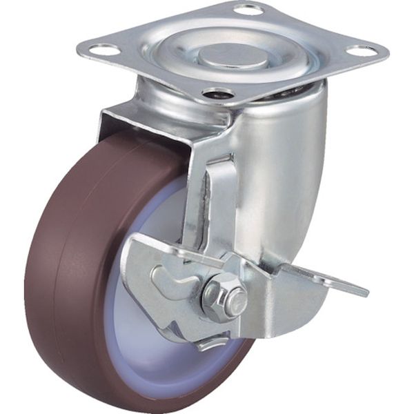 ALG65URDS  エアーキャスター(自在車ストッパー付) 65mm ウレタン車