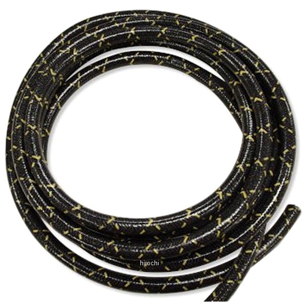 ビンテージスタイルプラグコード 黒/黄 汎用