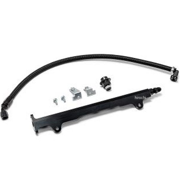 .04.07.0006-1 CNC Machined アルミニウム Fuel Rail w/Pulsation Dampener 08年-15年 三菱 EVO X 赤