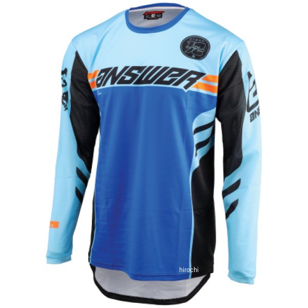 Answer 25 Arkon Nitrus ジャージ ブルー/ブラック/ハイパーオレンジ ユース Large