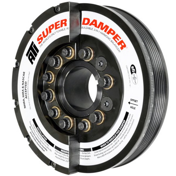 Damper - 7.425in - Steel - 6 Grv - Duramax - 06-10 - LBZ & LMM - Ext Bal - 3 Ring - Diesel