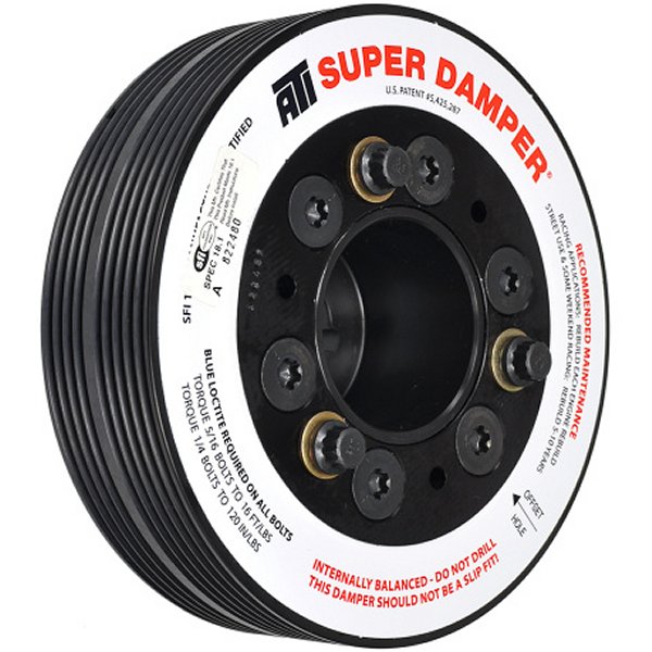 Damper - 5.50in - Alum - 4 & 5 Grv - スバル WRX EJ20 22 25 エンジン 1Pc