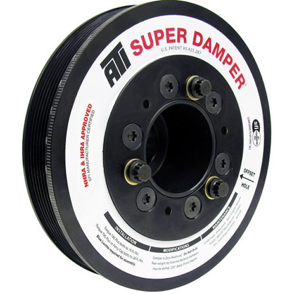 Damper - 7.48in - Alum - 6 Grv - Dodge - 05-10 - 17 Per OD - Non VVT 6.1L/392/426 - 3 Ring