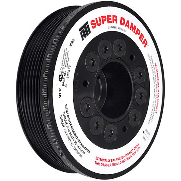 Damper - 5.67in - Alum - 7 Grv - ホンダ K20 - Street - 02+ 2.0L - Civic Type-R / Acura RSX - 1Pc