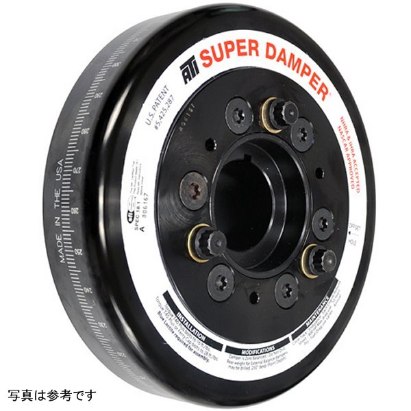 Damper - 6.78in - Alum - 6 Grv - 10 Percent UD - LS1/LS2 - F/V Body - 25T 8mm HTD Drive On リア